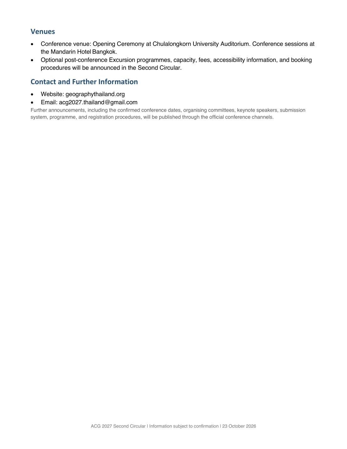 ACG2027 Second Circular — page 3 of 3